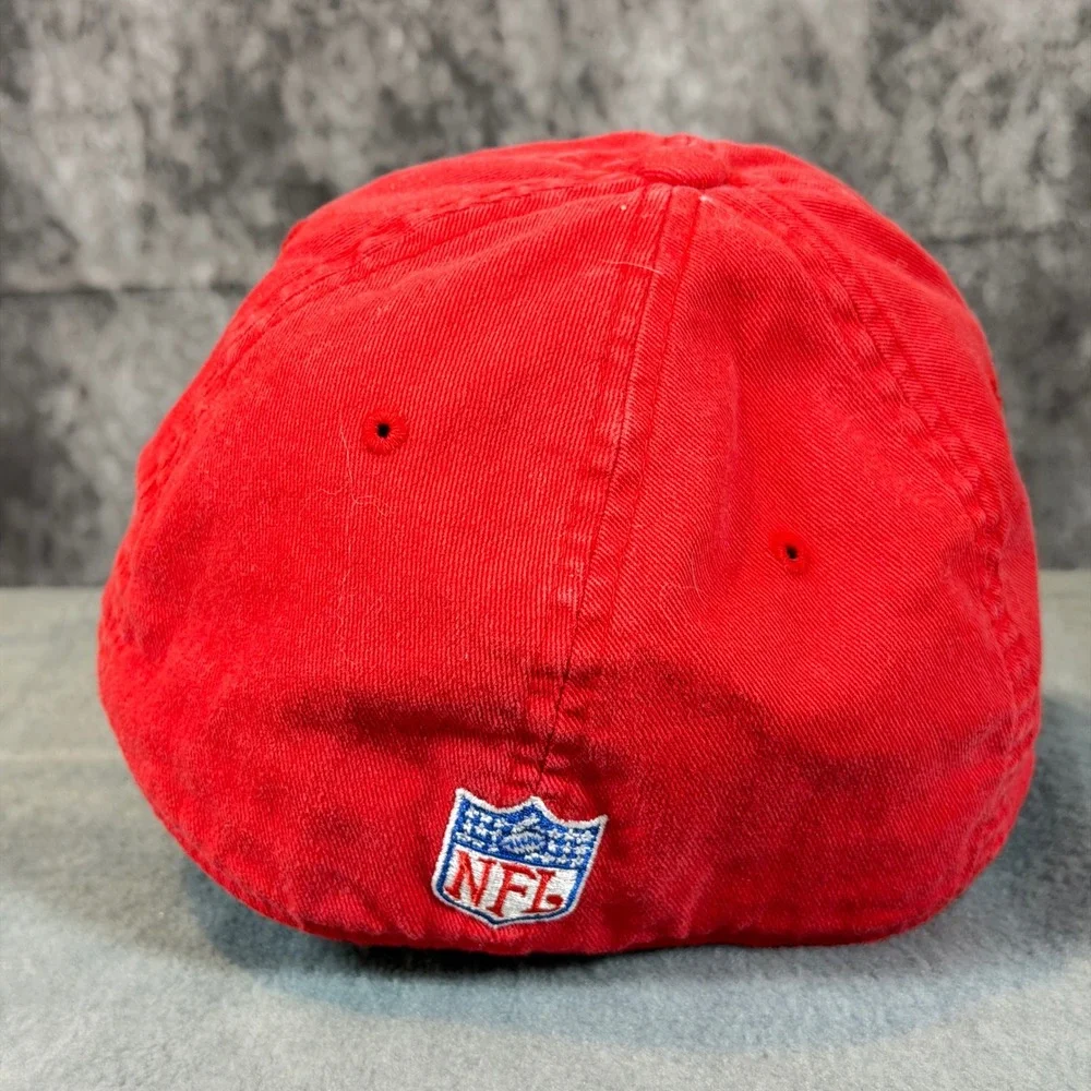 Reebok Kansas City Chiefs NFL Authentic Sideline Flexfit Hat Red Mens OSFA - Picture 3 of 6